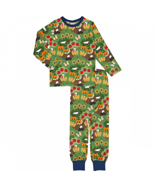 Maxomorra Pyjama Set Long Sleeve - Garden Love