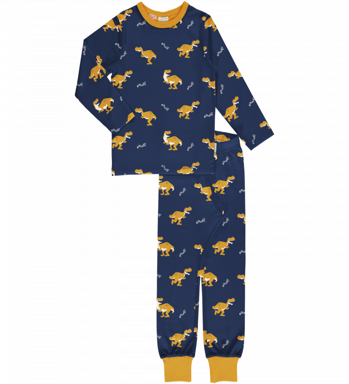 Maxomorra Pyjama Set Long Sleeve - T-Rex