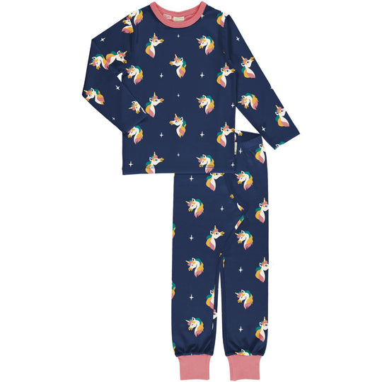 Maxomorra Pyjama Set Long Sleeve - Unicorn