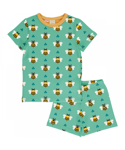 Maxomorra Pyjama Set Short Sleeve Bee