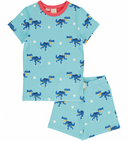 Maxomorra Short Sleeve Pyjama Set - Dino