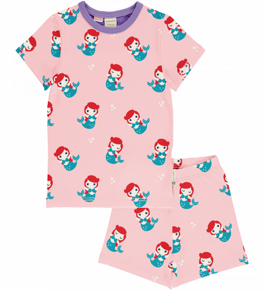 Maxomorra Pyjama Set Short Sleeve - Mermaid
