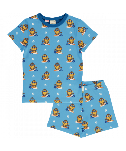 Maxomorra Pyjama Set Short Sleeve - Monkey