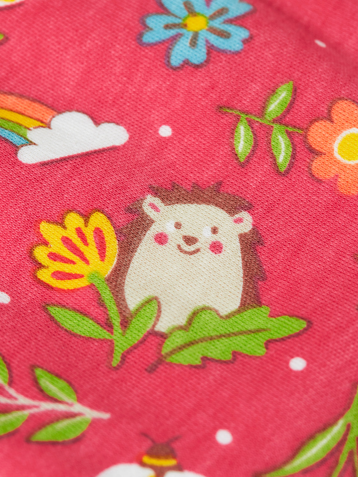 Frugi Lovely Babygrow - Happy Hedgehogs