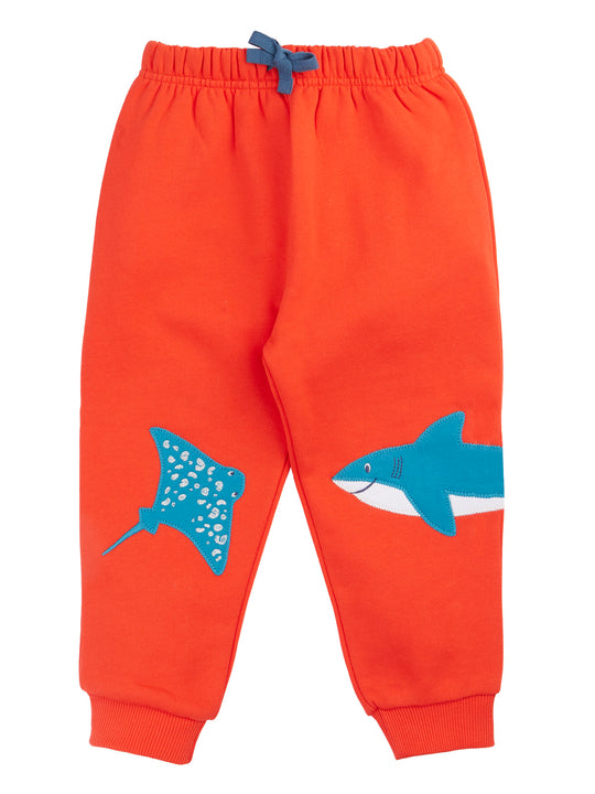 Frugi Character Joggers - Papaya/Sealife