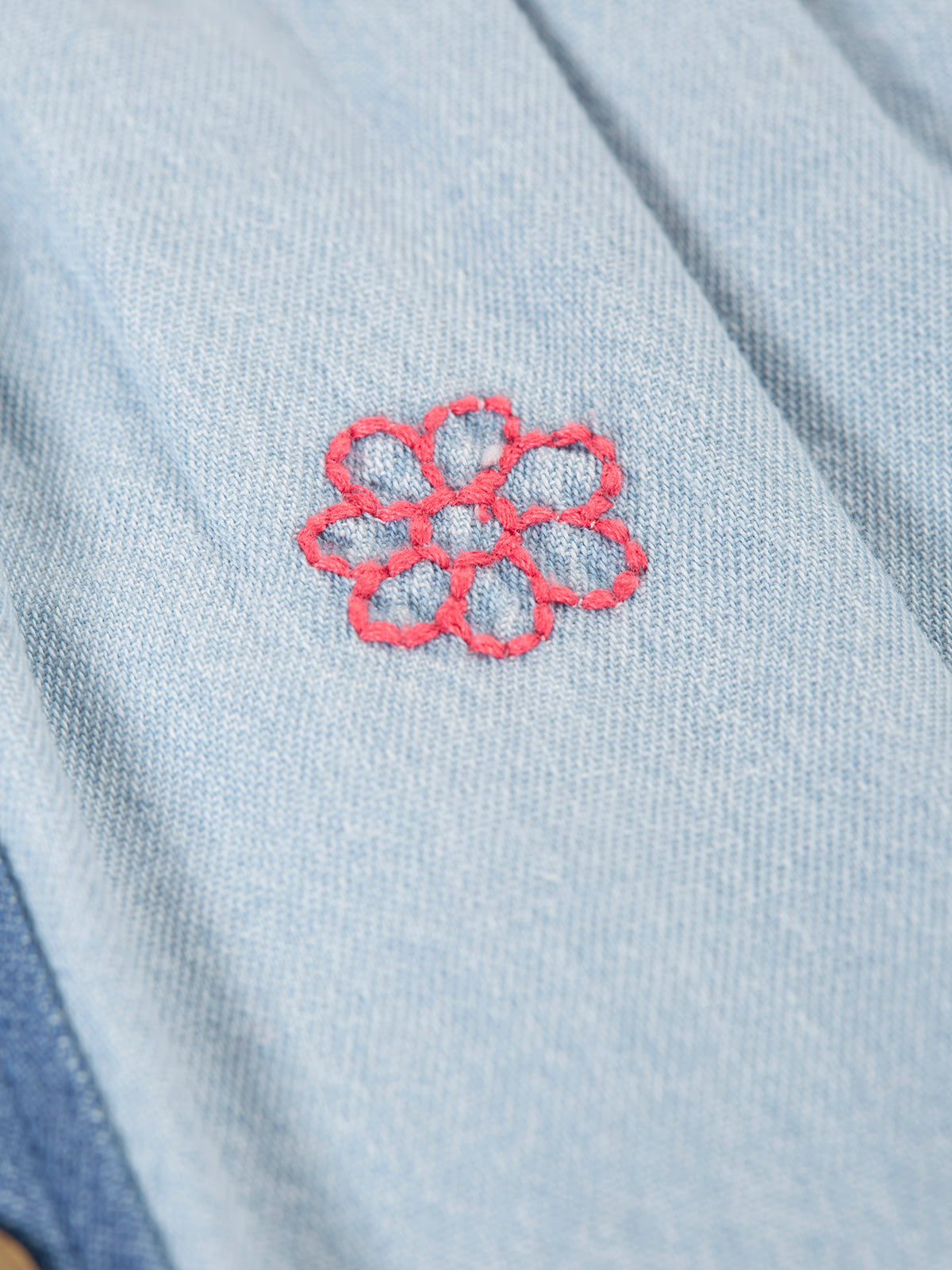 Frugi Hotchpotch Denim Skirt - Denim/Hotchpotch
