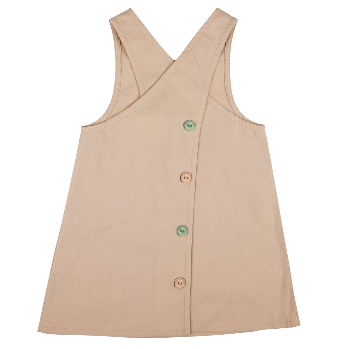 Pigeon Artist Dress Sleeveless - Mushroom