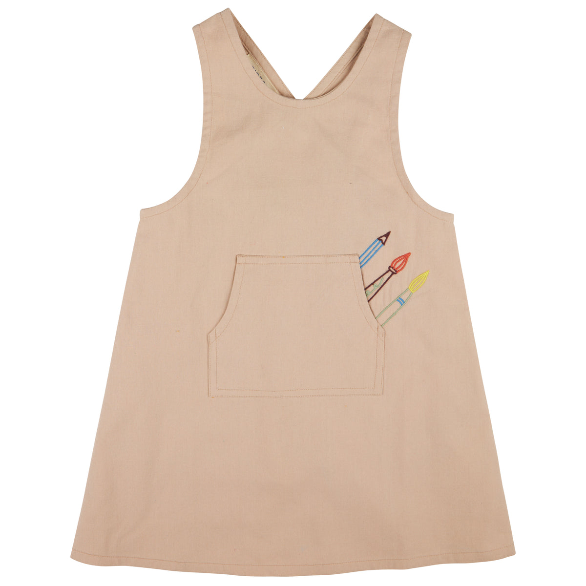 Pigeon Artist Dress Sleeveless - Mushroom