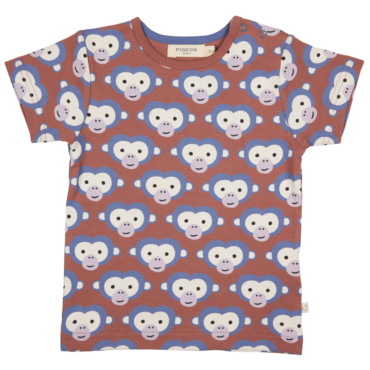 Pigeon T-Shirt Short Sleeve - Monkey On Mocha