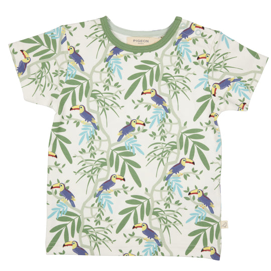 Pigeon Short Sleeve Toucans T-shirt - Blue