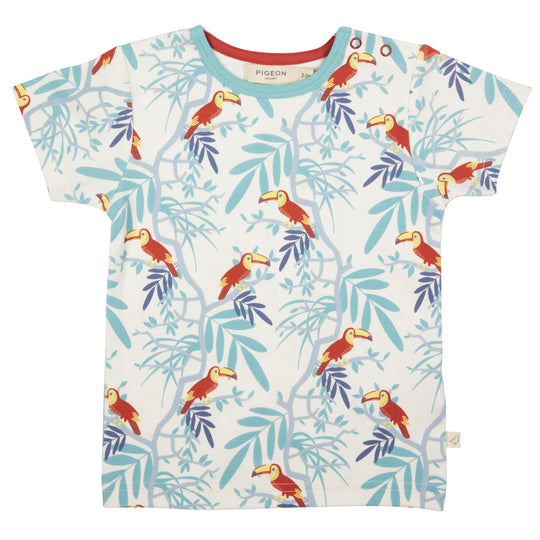 Pigeon Short Sleeve Toucans T-shirt - Orange