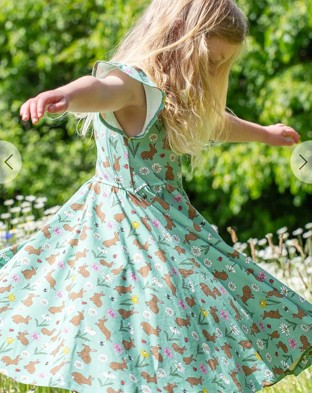 Frugi Morwenna Skater Dress Short Sleeve - Riverine Rabbits