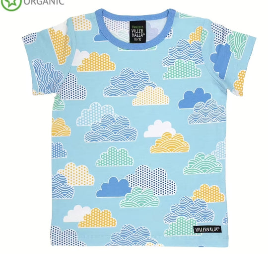Villervalla Pool Short Sleeve Tee - Clouds