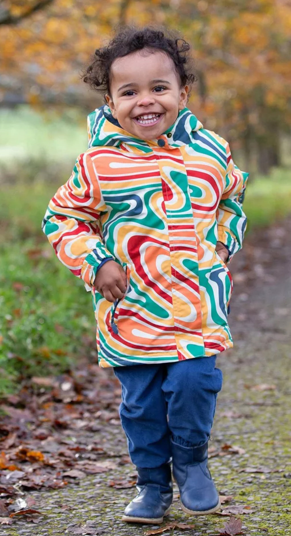 Kite Nimbus Coat - Rainbow Swirl