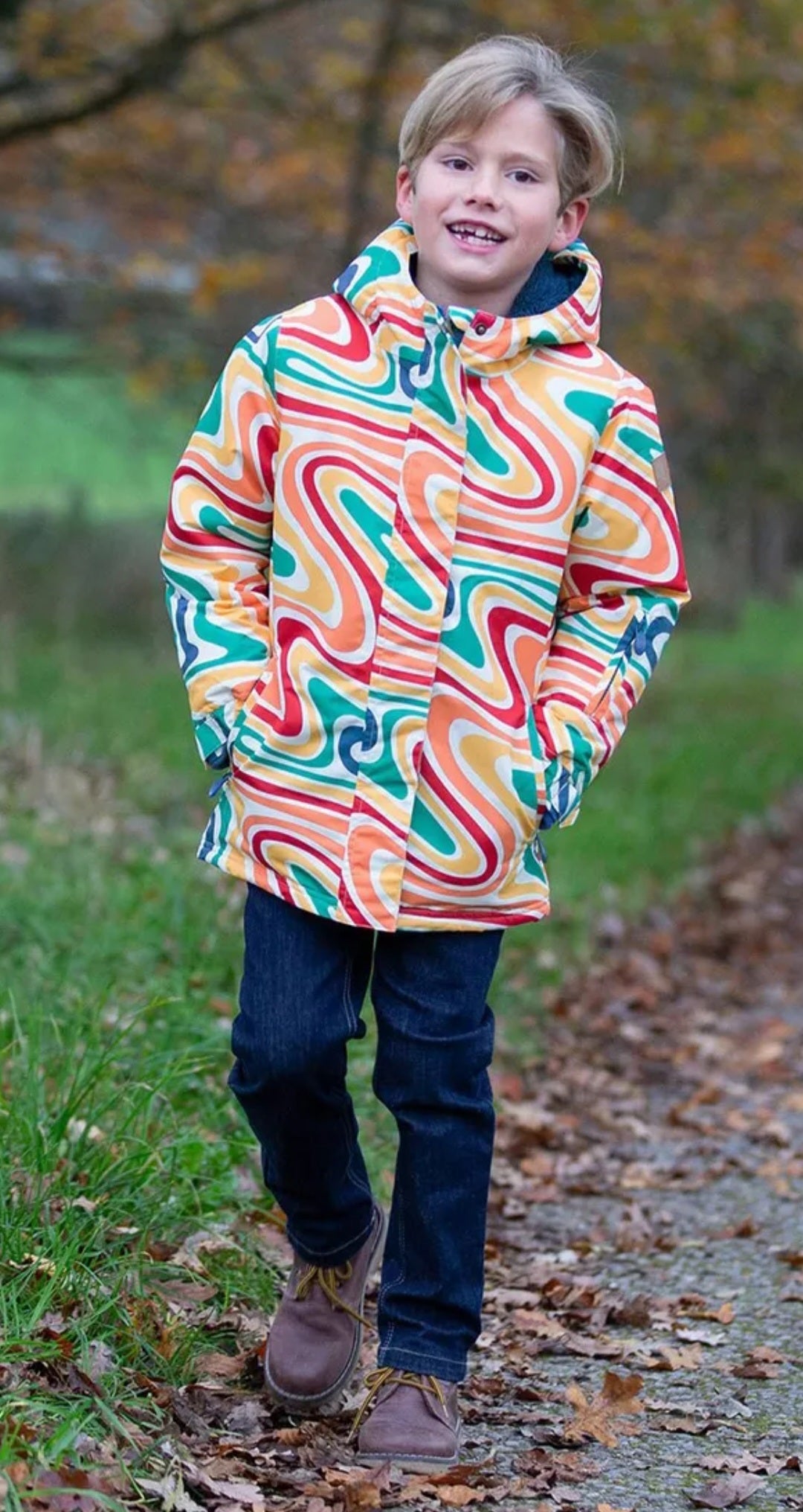 Kite Nimbus Coat - Rainbow Swirl