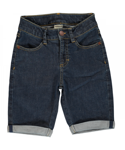 Maxomorra Shorts Knee Denim - Dark Wash