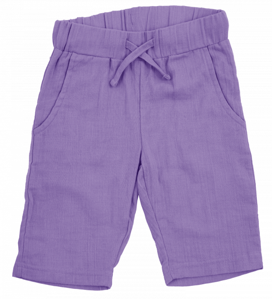 Maxomorra Shorts Knee Muslin - Solid Purple