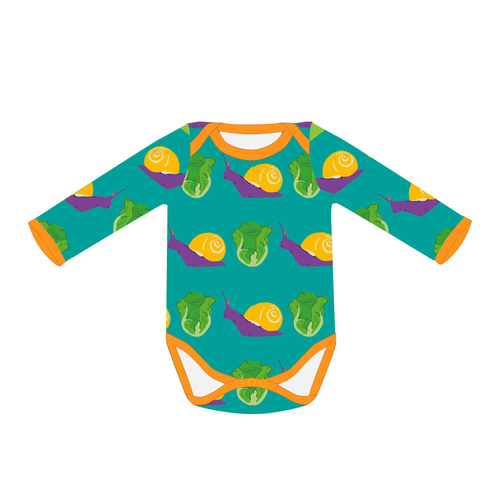 Pikolo Vest Long Sleeve - Snail & Lettuce
