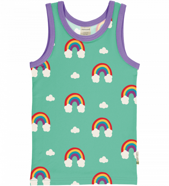 Maxomorra Tanktop - Green Rainbow