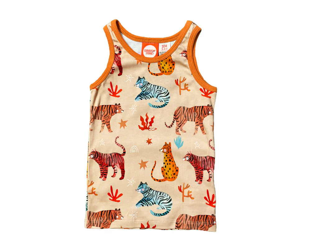 Curious Stories Vest Tank Top - Tiger