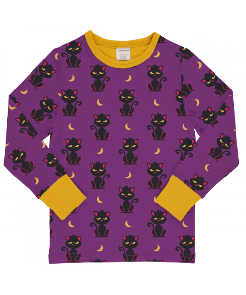 Maxomorra Top Long Sleeve - Cat