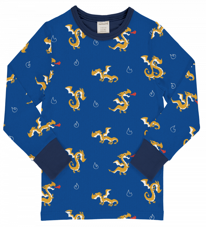 Maxomorra Top Long Sleeve - Dragon