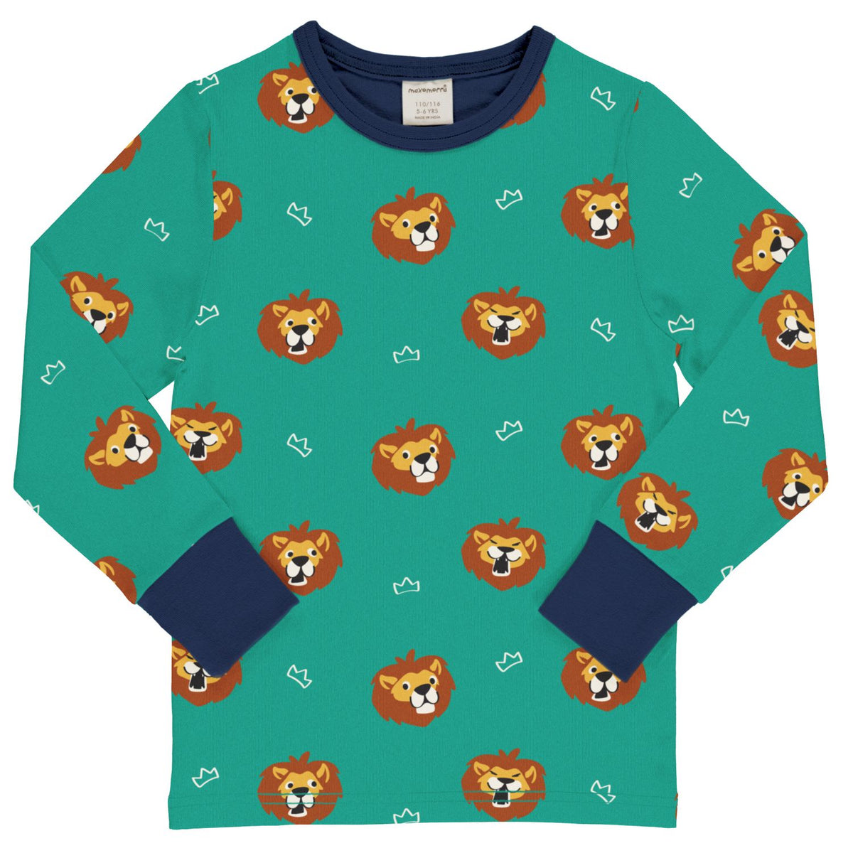 Maxomorra Top Long Sleeve - Lion