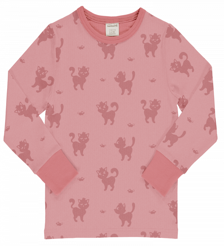 Maxomorra Top Long Sleeve - Mono Cat