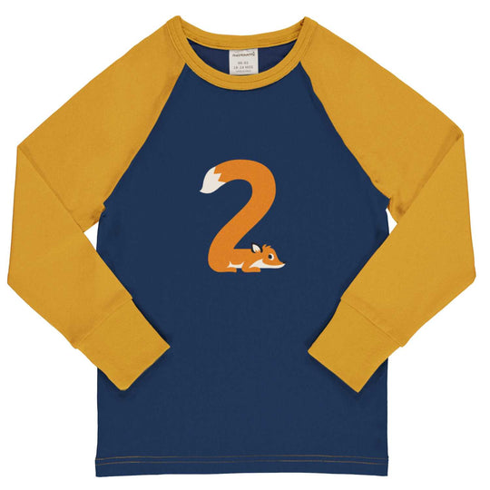 Maxomorra Top Raglan Long Sleeve AGE 2 B