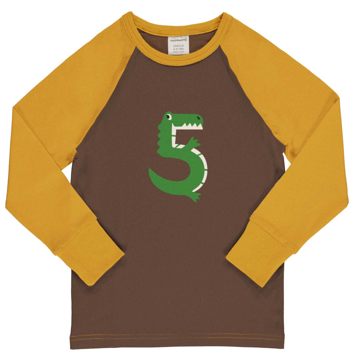 Maxomorra Raglan Top Long Sleeve - AGE 5 B