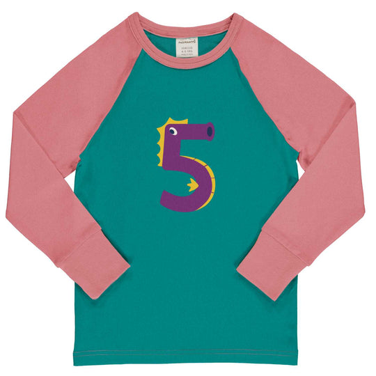 Maxomorra Top Raglan Long Sleeve AGE 5 G