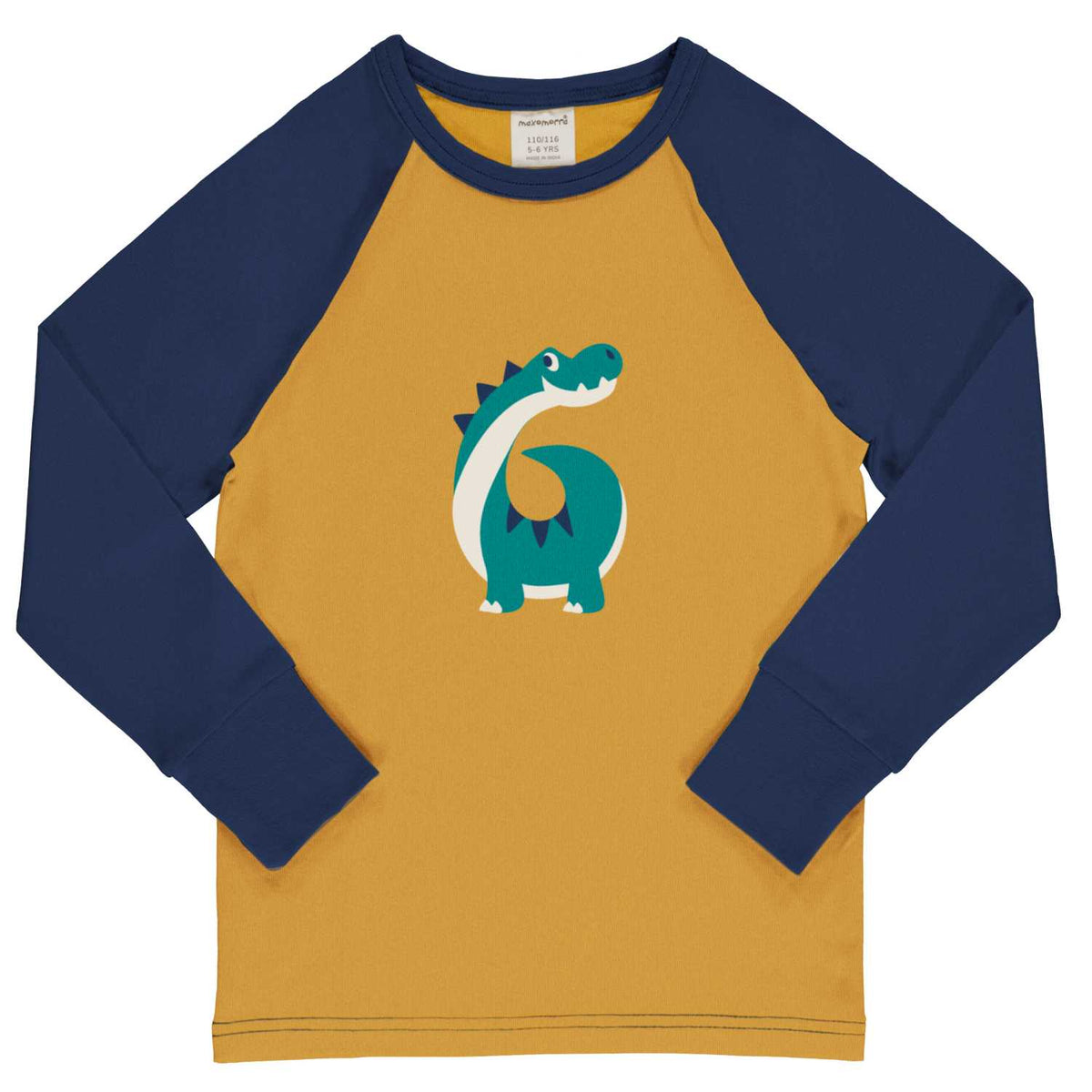 Maxomorra Raglan Top Long Sleeve - AGE 6 B