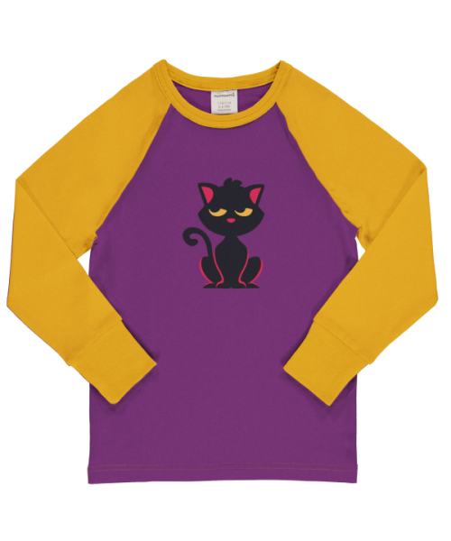 Maxomorra Top Long Sleeve Raglan - Cat