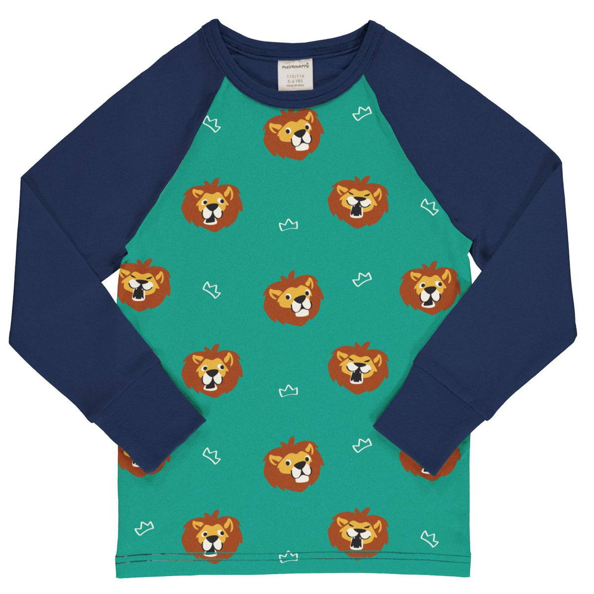 Maxomorra Raglan Top Long Sleeve - Lion