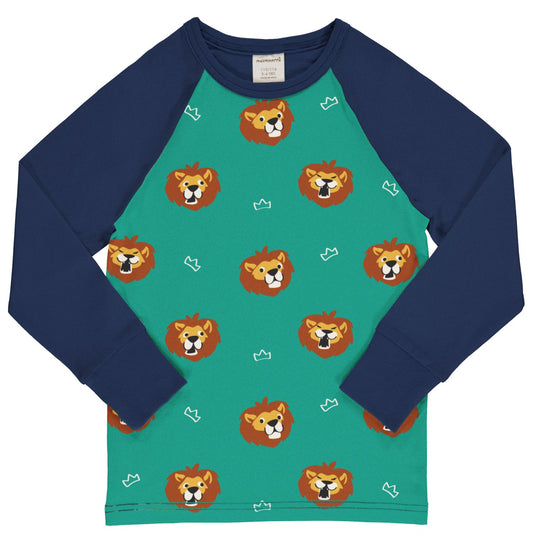 Maxomorra Top Long Sleeve Raglan LION