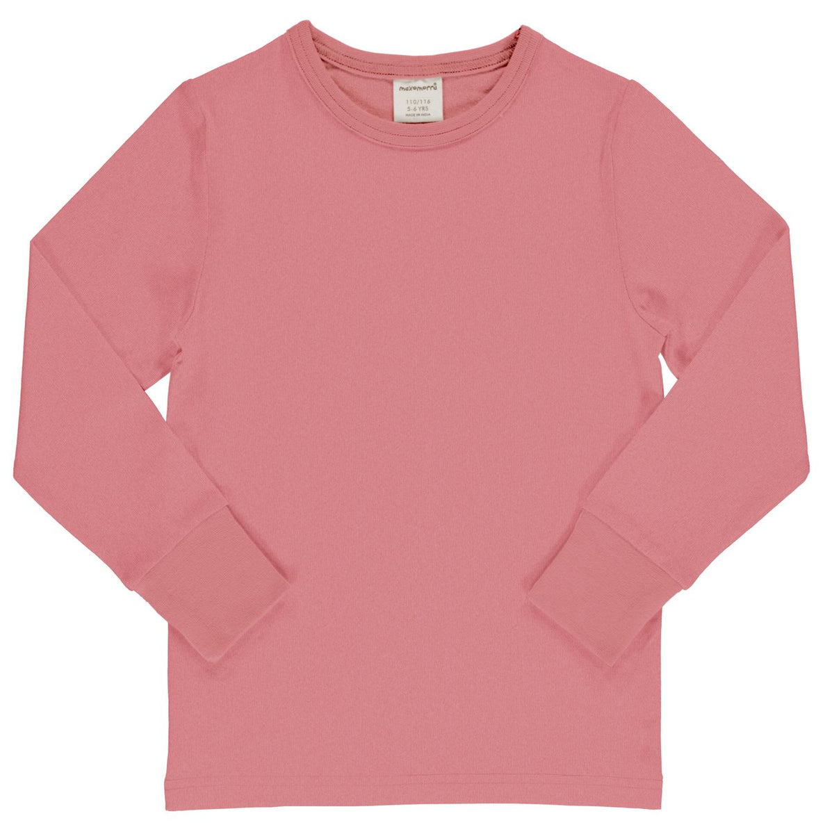 Maxomorra Top Long Sleeve - Solid Dusty Pink