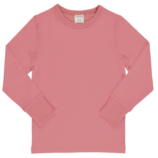 Maxomorra Top Long Sleeve Solid DUSTY PINK