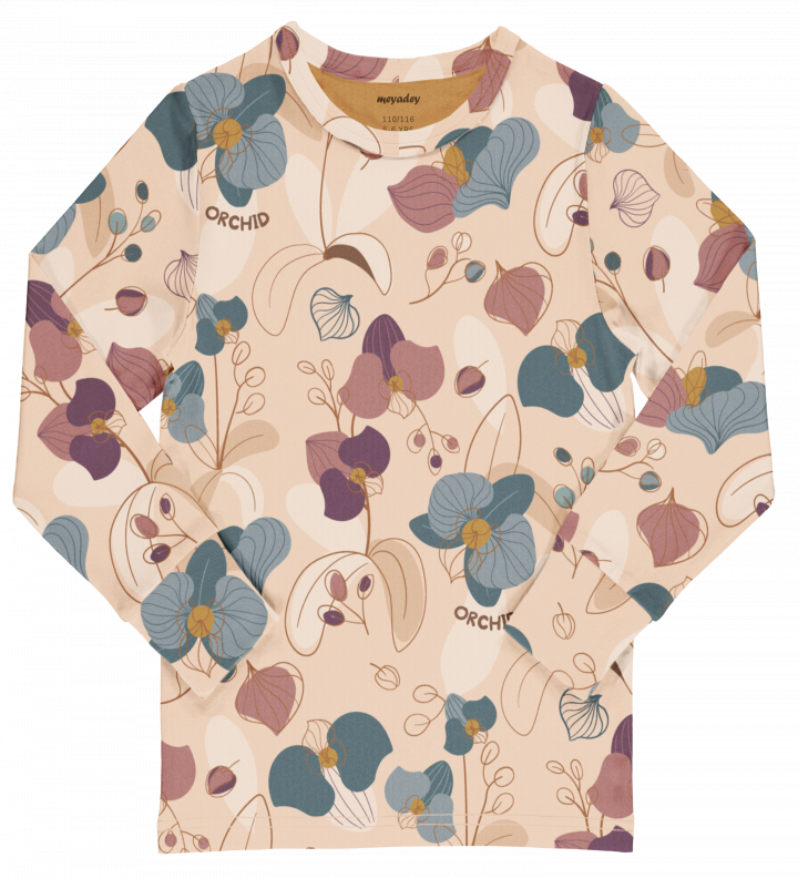 Meyadey Top Long Sleeve - Tropical Orchid