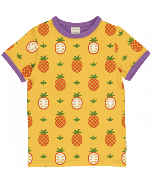 Maxomorra Top Short Sleeve - Pineapple