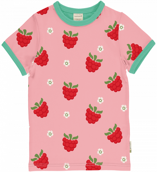 Maxomorra Short Sleeve Top - Raspberry
