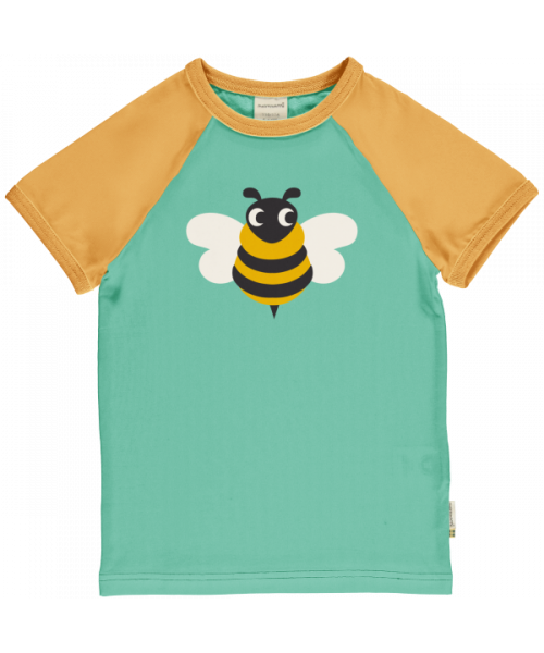 Maxomorra Top Short Sleeve Raglan Bee