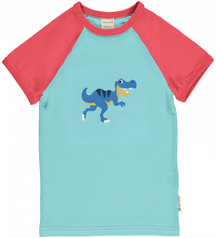 Maxomorra Raglan Top Short Sleeve - Dino