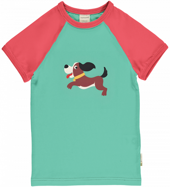 Maxomorra Raglan Top Short Sleeve - Dog
