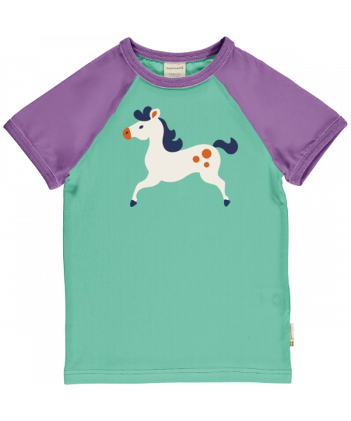 Maxomorra Raglan Top Short Sleeve - Horse