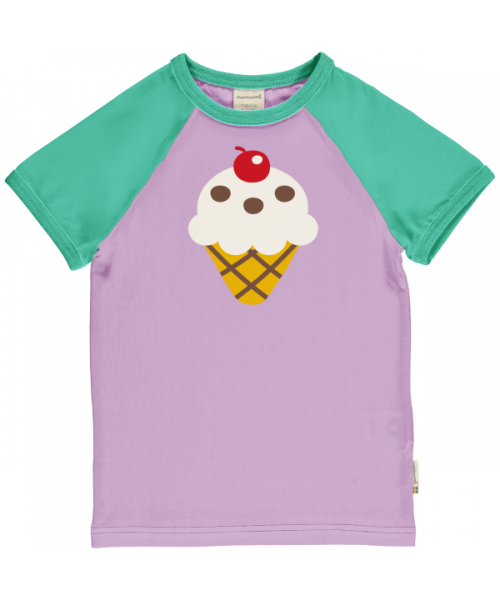 Maxomorra Raglan Top Short Sleeve - Ice Cream