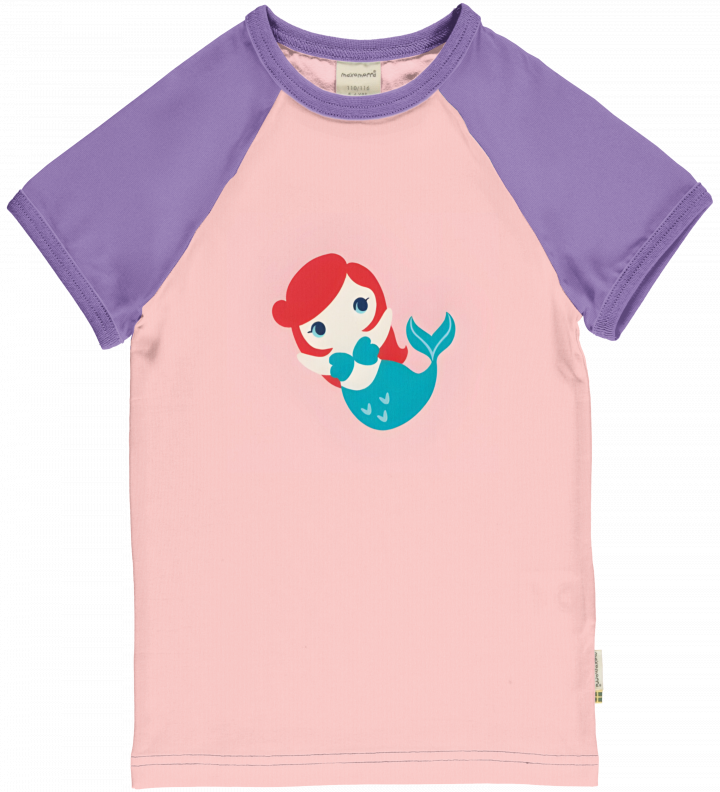 Maxomorra Raglan Top Short Sleeve - Mermaid