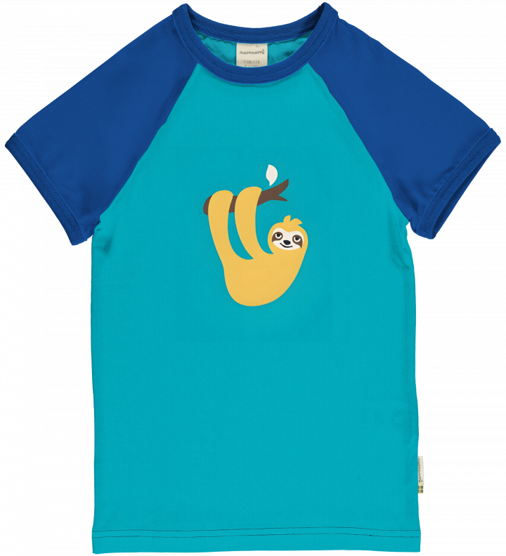 Maxomorra Raglan Top Short Sleeve - Sloth