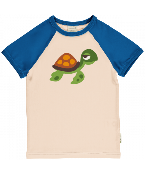 Maxomorra Top Short Sleeve Raglan - Turtle