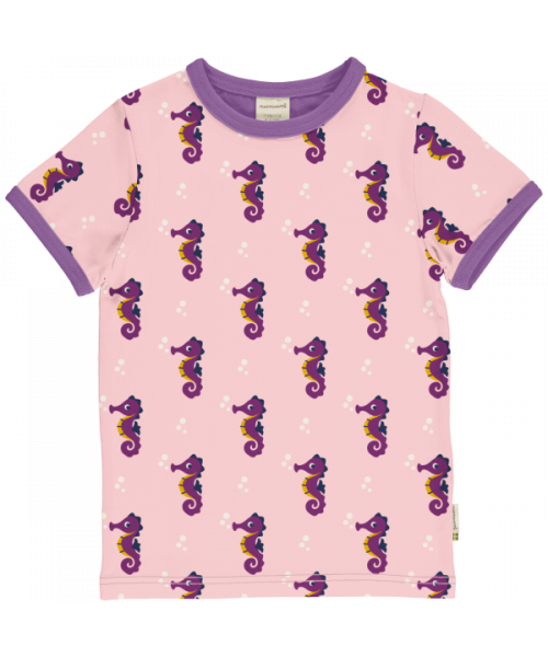 Maxomorra Top Short Sleeve - Seahorse