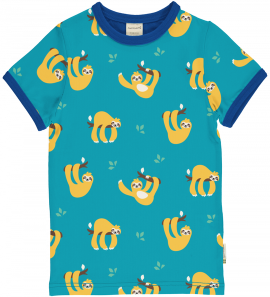 Maxomorra Top Short Sleeve - Sloth